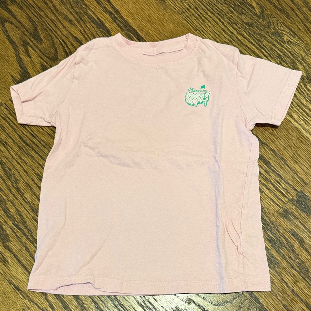 Masters Tournament Golf Light Pink Polka Dot T-Shirt Kids Size XS